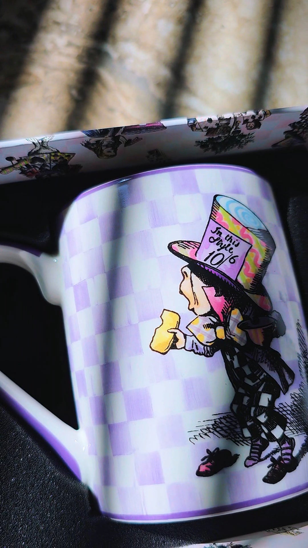 MacKenzie Childs Alice in Wonderland Mug