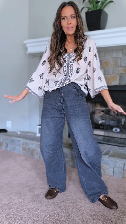 Shewin 3/4 Blouse