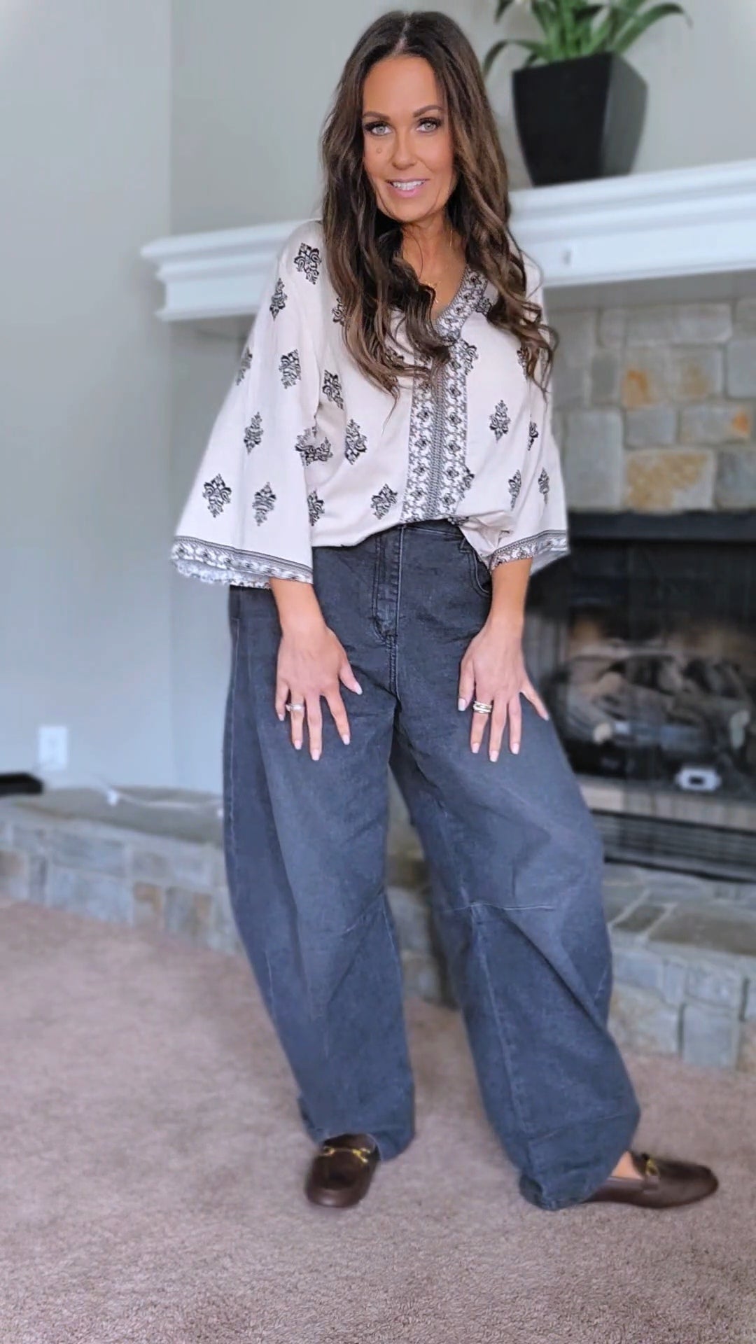 Shewin 3/4 Blouse