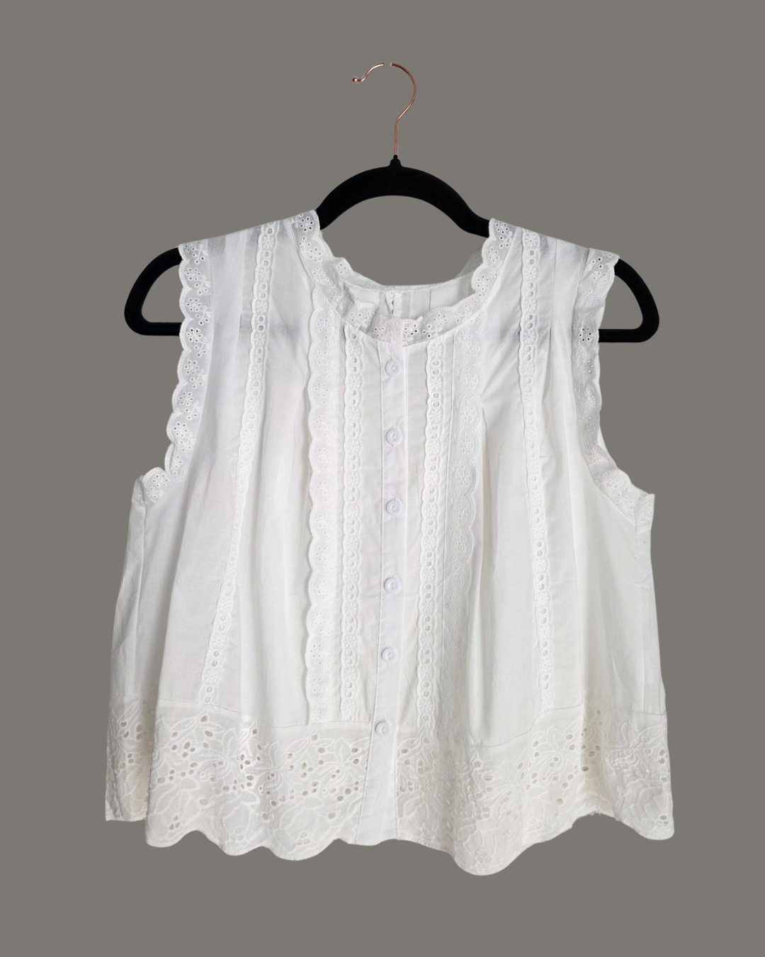 Boho Lace Trim Top